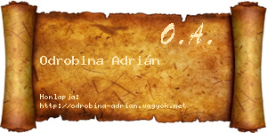 Odrobina Adrián névjegykártya
